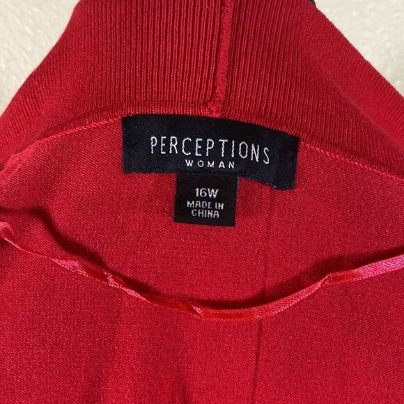 PERCEPTIONS WOMAN SWEATER BOLERO SIZE 16W NEW - Picture 6 of 9